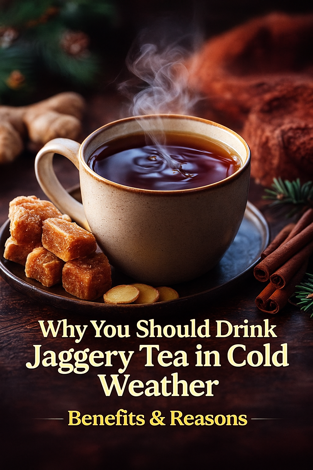 jeggery tea in cold