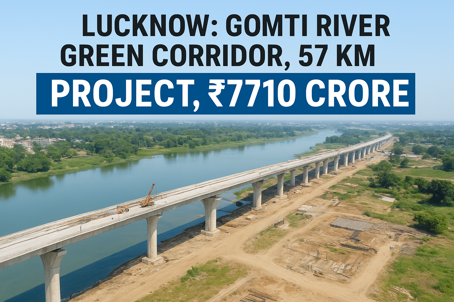 Lucknow Green Corridor Project along Gomti River