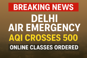 Dehli Air emergency AQI Crosses 500