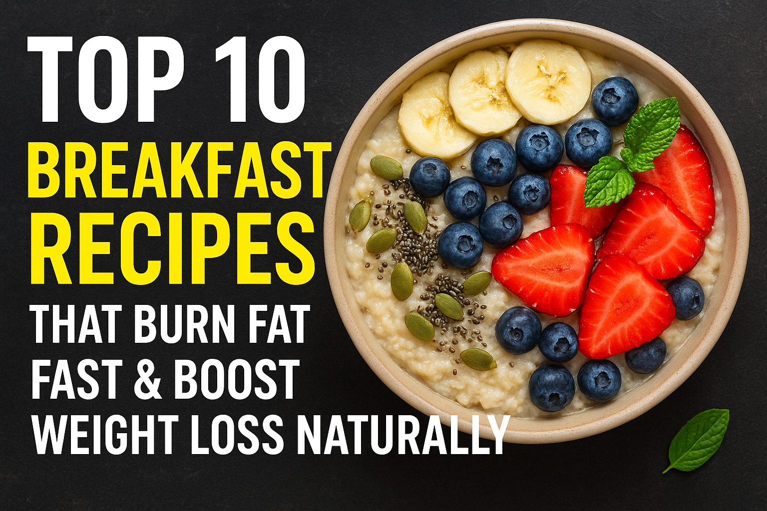 Top 10 breakfast recipes that burn fat fast and boost weight loss naurally
