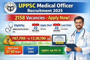 UPPSC Medical Officer Recruitment 2025 – D-6/E-1/2025