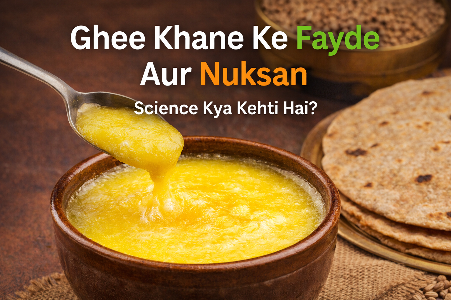 Ghee khane ke fayde aur nuksan – desi ghee ke health benefits aur side effects science ke according